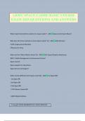 ARMY SPACE CADRE BASIC COURSE EXAM 2025 QUESTIONS AND ANSWERS