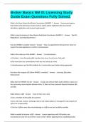 Broker Basics NM 01 Licensing Study Guide Exam Questions Fully Solved&period;
