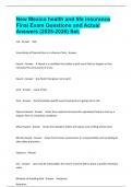 New Mexico health and life insurance Final Exam Questions and Actual Answers &lpar;2025-2026&rpar; Set&period;