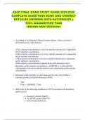 ASCP FINAL EXAM STUDY GUIDE 2025&sol;2026  COMPLETE QUESTIONS BANK AND CORRECT  DETAILED ANSWERS WITH RATIONALES &vert;&vert;  100&percnt; GUARANTEED PASS  <BRAND NEW VERSION> 
