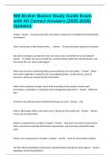 NM Broker Basics Study Guide Exam with All Correct Answers &lpar;2025-2026&rpar; Updated&period;