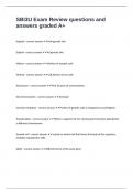 SBI3U Exam Review questions and answers graded A&plus;
