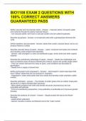 BIO1108 EXAM 2 QUESTIONS WITH 100&percnt; CORRECT ANSWERS GUARANTEED PASS  