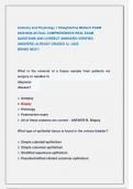 Anatomy and Physiology 1 Straighterline Midterm EXAM  2025&sol;2026 ACTUAL COMPREHENSIVE REAL EXAM   QUESTIONS AND CORRECT ANSWERS &lpar;VERIFIED                  ANSWERS&rpar; ALREADY GRADED A&plus; &sol;2025                                    BRAND NEW&excl;&excl;
