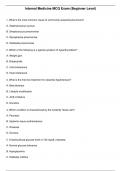 Undergraduate Internal Medicine &ndash; Multiple Choice Question Exam