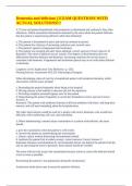 Dementia and delirium &vert;&vert; EXAM QUESTIONS WITH ACTUAL SOLUTIONS&excl;&excl;&excl;