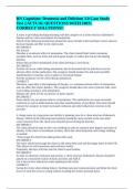 RN Cognition&colon; Dementia and Delirium 3&period;0 Case Study Test &vert;&vert; ACTUAL QUESTIONS WITH 100&percnt; CORRECT SOLUTIONS&excl;&excl;