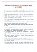 ICEMA PROTOCOLS QUESTIONS AND ANSWERS