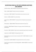 SAYLOR FINAL EXAM ALL THE TESTS COMBINED QUESTIONS AND ANSWERS