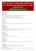 EDF 6223 Exam 1 &lpar;2025-2026 UPDATE&rpar; with  70&plus; Questions and Verified Answers&comma; 100&percnt;  Guarantee Pass