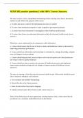 NURS 385 practice questions &vert;&vert; with 100&percnt; Correct Answers&period;