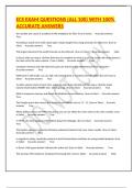 ECS EXAM QUESTIONS &lpar;ALL 100&rpar; WITH 100&percnt; ACCURATE ANSWERS