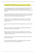 Advanced Practice Skills-Exit Exam &vert;&vert; All Answers are Flawless&period;
