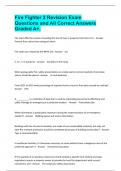 Fire Fighter 2 Revision Exam Questions and All Correct Answers Graded A&plus;&period;