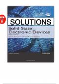 Solutions Manual &ndash; Solid State Electronic Devices &lpar;7th Global Edition&comma; Streetman & Banerjee&rpar; &vert; Complete Solutions to All 10 Chapters