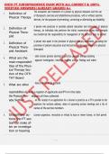 OHIO PT JURISPRUDENCE EXAM WITH ALL CORRECT & 100&percnt; VERIFIED ANSWERS&vert;ALREADY GRADED A&plus;