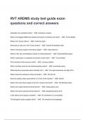 RVT ARDMS study test guide exam questions and correct answers