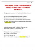 NSHC EXAM &lpar;2025&rpar; COMPREHENSIVE  BRAND NEW ACTUAL EXAM WITH  ANSWERS&period;