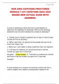 NUR 2989 CAPSTONE PROCTORED  MODULE 7 ATI CAPSTONE QUIZ 2025  BRAND NEW ACTUAL EXAM WITH  ANSWERS&period;
