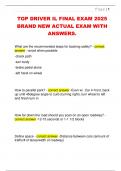 TOP DRIVER IL FINAL EXAM 2025  BRAND NEW ACTUAL EXAM WITH  ANSWERS&period;