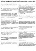 Georgia ADAP Study Guide Test Questions with Answers 2025