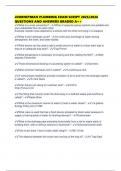JOURNEYMAN PLUMBING EXAM SCRIPT 2025&sol;2026 QUESTIONS AND ANSWERS GRADED A&plus;&plus;