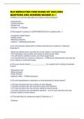 NLN MEDICATION CORE EXAMS SET 2025&sol;2026 QUESTIONS AND ANSWERS GRADED A&plus;&plus;
