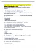 NLN MEDICATION EXAM SCRIPT 2025&sol;2026 QUESTIONS AND ANSWERS GRADED A&plus;&plus;