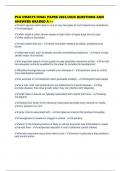 PCA INSECTS FINAL PAPER 2025&sol;2026 QUESTIONS AND ANSWERS GRADED A&plus;&plus;