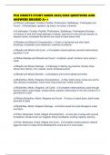 PCA INSECTS STUDY GUIDE 2025&sol;2026 QUESTIONS AND ANSWERS GRADED A&plus;&plus;