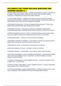 PCA INSECTS TEST PAPER 2025&sol;2026 QUESTIONS AND ANSWERS GRADED A&plus;&plus;
