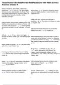 Texas Hunter's Ed Test Review Test Questions with 100&percnt; Correct Answers Graded A