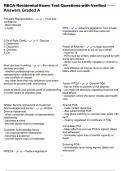 RECA Residential Exam Test Questions with Verified Answers Graded A