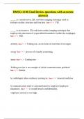 DMSO 1210 &ndash; Final Review with Accurate Answers &vert; Medical Terminology&comma; Anatomy&comma; Law & Sonography Principles