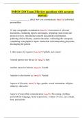 DMSO 1210 Exam 2 Review questions with accurate answers&period;