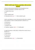 DMSO 1210 Exam 3 Review questions with accurate answers&period;