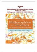 Ultimate Test Bank for Philosophies and Theories for Advanced Nursing Practice 3rd Edition &ndash; All Chapters &vert; 2025&sol;2026 Guide