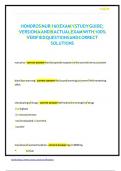 HONDROS NUR 160 EXAM 1 STUDY GUIDE&semi; VERSION A AND B ACTUAL EXAM WITH 100&percnt; VERIFIED QUESTIONS AND CORRECT SOLUTIONS