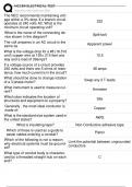 The electrical NCCER test EXAM QUESTIONS WITH Detailed Answer Key For &lpar;2025&vert;2026&rpar; Exam&comma; A&plus; Solutions