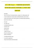 ACG 3401 Exam 1 &ndash; VERIFIED QUESTIONS  WITH DETAILED ANSWERS &vert;&vert; LATEST 2025  EDITION