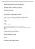 Florida Civics Literacy Exam Questions and Answers Fully Solved Graded A&plus;