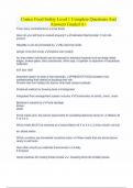 Costco Food Safety Level 1 Complete Questions and Answers&period;