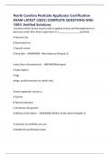 North Carolina Pesticide Applicator Certification EXAM LATEST &lpar;2025&rpar; COMPLETE QUESTIONS With 100&percnt; Verified Solutions