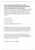 Pharmacology Evolve HESI EXAM&comma; questions answered MULTIPLE CHOICES WITH RATIONALES&vert; 2025 verified graded A&plus; already passed&excl;
