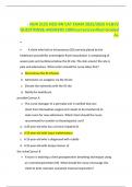 NUR 3125 HESI RN CAT Exam V1 & V2 &lpar;2025&sol;2026&rpar; &ndash; 100&percnt; Verified Questions and Answers&comma; Graded A&plus;