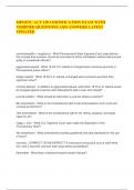 MPOETC ACT 120 CERTIFICATION EXAM WITH VERIFIED QUESTIONS AND ANSWERS LATEST UPDATED