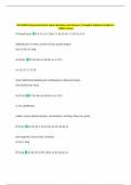 NCCAOM Acupuncture Board Exam Questions and Answers &vert;Complete Solutions Graded A&plus;  &vert;100&percnt; Correct 