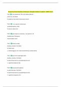 Acupuncture Exam Questions and Answers &vert;Complete Solutions Graded A&plus; &vert;100&percnt; Correct 