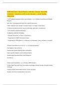 NURS 642 Exam 2 Quick Review&colon; Infectious Disease&period; Maryville University &vert; Questions with Correct Answers &vert; Latest Update 2025&sol;2026