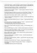CHS 200 FINAL &lpar;UNR&rpar; EXAM QUESTIONS & ANSWERS